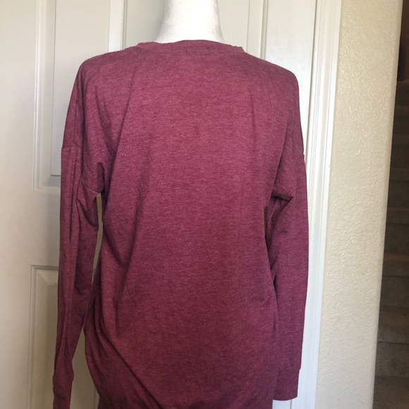 Alala Burgundy Long Sleeve Top - Picture 4 of 6